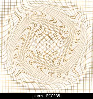 Fawn beige abstrakte verzogen Grid Hintergrund Muster, Vector Illustration Stock Vektor