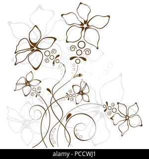 Blumenkarte Stock Vektor