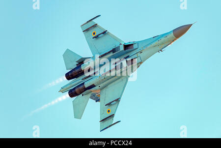 Suchoi Su 27, ukrainische Luftwaffe Stockfoto