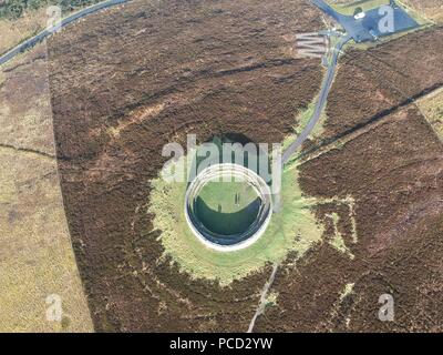 Irisch größte Ring fort, an einem schönen Wintertag mit endlosen Blick. Stockfoto