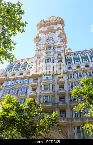 Palacio Barolo, eines der schönsten Gebäude von Buenos Aires, Avenue de Mayo, Congreso und Tribunales, Buenos Aires, Argentinien, Südamerika Stockfoto