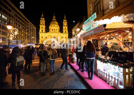 Weihnachtsmärkte, Budapest, Ungarn, Europa Stockfoto
