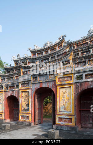 Die chuong Duc Tor in der in der Reichsstadt, die Zitadelle, UNESCO-Weltkulturerbe, Hue, Vietnam, Indochina, Südostasien, Asien Stockfoto