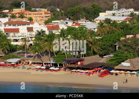 Santa Cruz Beach, Huatulco, Oaxaca, Mexiko, Nordamerika Stockfoto