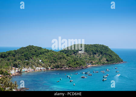 Luftaufnahme von einer Insel Phu Quoc Archipel im Süden Vietnams, Indochina, Südostasien, Asien Stockfoto