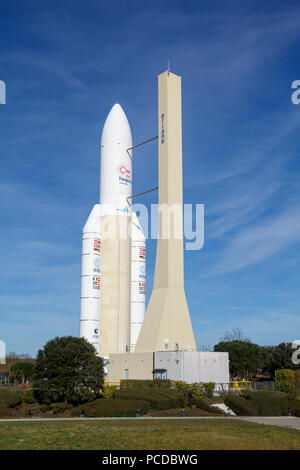 Space Shuttle in den Weltraum Stadt Toulouse, einen Themenpark über die Luft- und Raumfahrtindustrie Stockfoto