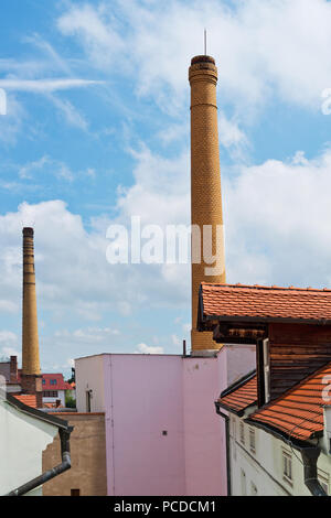 Hop Store House in saazer Stadt. Der Tschechischen Republik. Stockfoto