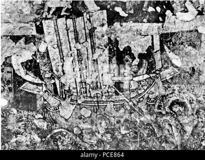 31 Ajanta Höhle 2 Schiff transportieren Amphoren Stockfoto