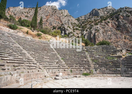 Anzeigen von Delphi, Weltkulturerbe, Griechenland Stockfoto