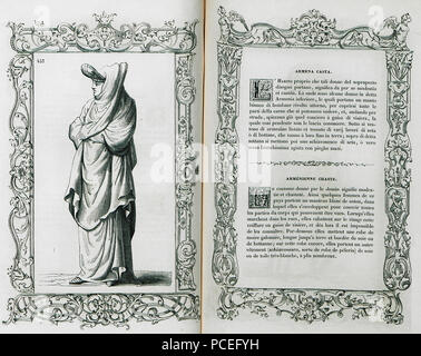 57 Armena casta - Vecellio Cesare - 1860 Stockfoto