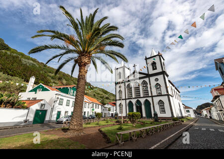 Kirche "Igreja da Santíssima Trindade" in Lajes do Pico, der Insel Pico, Azoren, Portugal Stockfoto