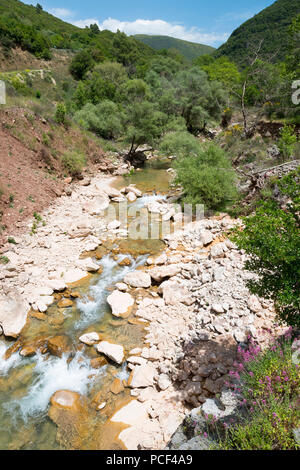 Neda Fluss, Elis, Peloponnes, Griechenland Stockfoto