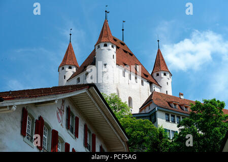 Schloss Thun, Thun, Kanton Bern, Schweiz, Europa Stockfoto