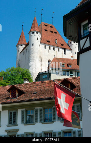Schloss Thun, Thun, Kanton Bern, Schweiz, Europa Stockfoto