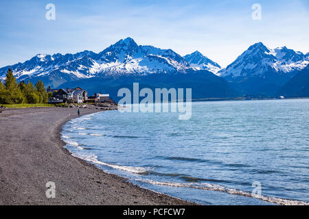 Lowell Punkt auf Resurrection Bay auf der Kenia Halbinsel in Seward, Alaska Stockfoto