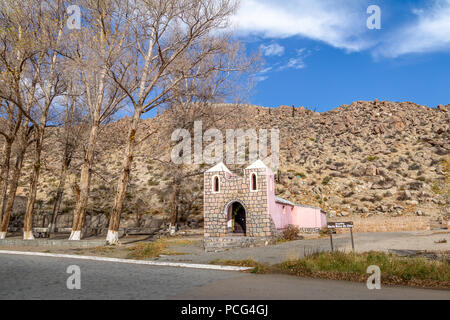 Santa Rosa de Lima Kapelle - Santa Rosa de Tastil, Salta, Argentinien Stockfoto