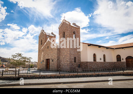 San Antonio de Padua Kirche - San Antonio de los Cobres, Salta, Argentinien Stockfoto