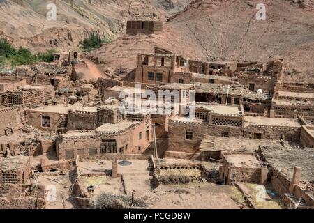 Tuyuk ist eine alte Oase - Dorf in der Wüste Taklamakan in Schneiden in Die Flammenden Berge, der Uigurischen Autonomen Region Xinjiang der Volksrepublik China. Stockfoto