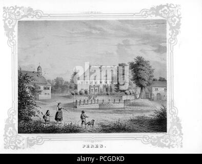 Album der Schlösser und Rittergüter im Königreiche Sachsen I083. Stockfoto