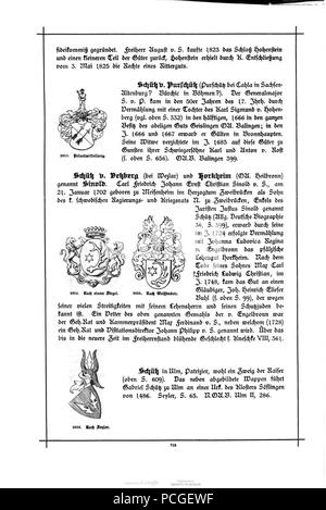 Alberti Wuerttembergisches Adels- und Wappenbuch 0712. Stockfoto