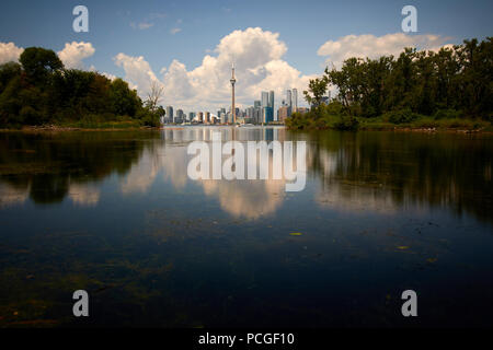 Feuchter Tag auf den Inseln in der Nähe von Toronto Stockfoto