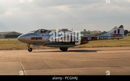 De Havilland Vampire, Norwegian Air Force historische Squadron Stockfoto