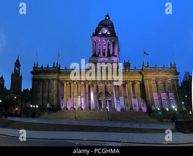Rathaus, Zentrum der Stadt Leeds, West Yorkshire, England, LS1, UK Stockfoto