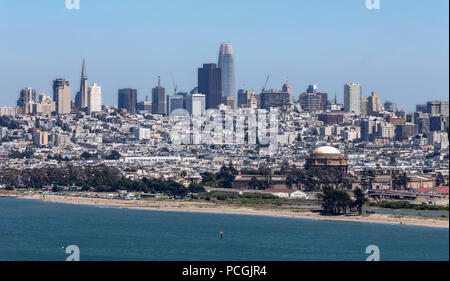 Skyline, San Francisco, Kalifornien, Vereinigte Staaten von Amerika, Samstag, Juni 02, 2018. Stockfoto