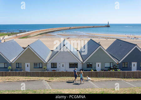 Roker Strand und Pier, Roker, Sunderland, Tyne und Wear, England, Vereinigtes Königreich Stockfoto