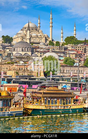 Blick von der Galatabrücke, Istanbul, Türkei Stockfoto