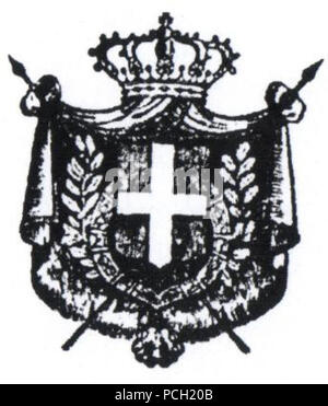 135 Wappen des Königreichs Sardinien (1833-1848) Stockfoto