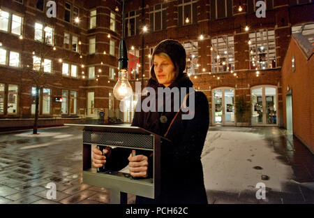 Der Puls Zimmer interaktive Installation von Canadian-Mexican Künstler Rafael Lozano-Hemmer am Artefakt Multimedia Festival in Leuven (Belgien, 14/0 Stockfoto