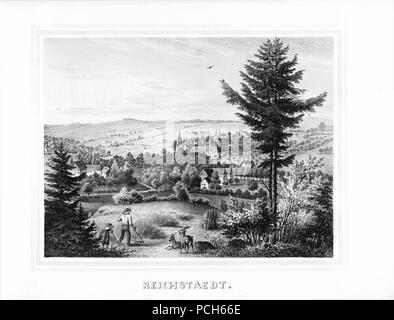 Album der Schlösser und Rittergüter im Königreiche Sachsen II 171. Stockfoto