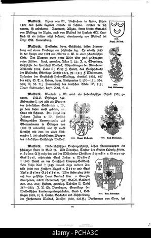 Alberti Wuerttembergisches Adels- und Wappenbuch0971. Stockfoto