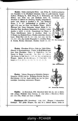 Alberti Wuerttembergisches Adels- und Wappenbuch 0821. Stockfoto