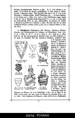 Alberti Wuerttembergisches Adels- und Wappenbuch0771. Stockfoto