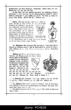 Alberti Wuerttembergisches Adels- und Wappenbuch 0185. Stockfoto