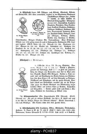 Alberti Wuerttembergisches Adels- und Wappenbuch 0160. Stockfoto