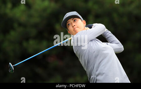 Michelle wie aus den USA am ersten Tag der Ricoh Women's British Open im Royal Lytham & St Annes Golf Club. PRESSEVERBAND Foto, Bilddatum: Donnerstag, 2. August 2018. PA Story ansehen Golf Women. Bildnachweis sollte lauten: Peter Byrne/PA Wire. EINSCHRÄNKUNGEN: Nur für redaktionelle Zwecke. Keine kommerzielle Nutzung. Stockfoto