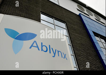 Ablynx, ein biopharmazeutisches Unternehmen mit Sitz in Gent (Belgien, 21/08/2008) Stockfoto