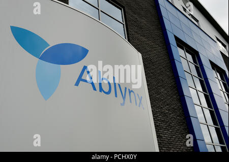 Ablynx, ein biopharmazeutisches Unternehmen mit Sitz in Gent (Belgien, 21/08/2008) Stockfoto