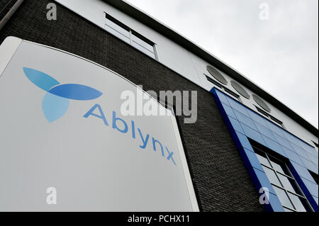 Ablynx, ein biopharmazeutisches Unternehmen mit Sitz in Gent (Belgien, 21/08/2008) Stockfoto