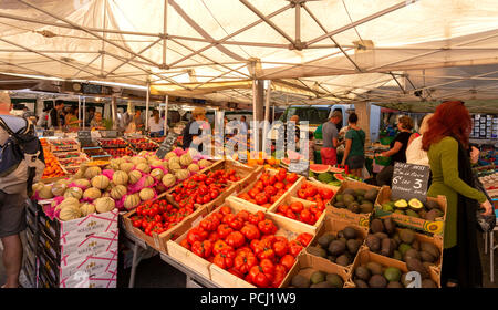 Markt von Cahors, viele Abteilung, Occitnie, Frankreich, Europa Stockfoto