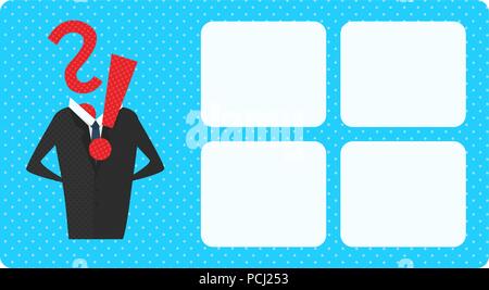 Vector Illustration: Vorlage für Analyse etc. Stock Vektor