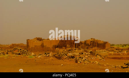 Panorama von Musawwarat es Sufra - Ruinen von Meroe, Sudan Stockfoto