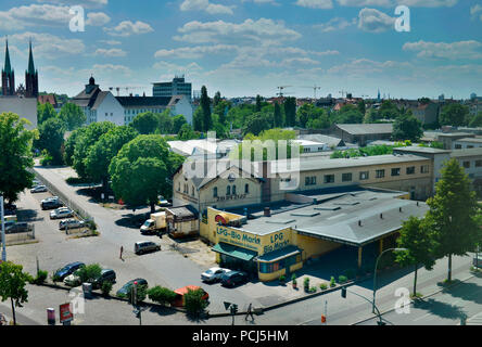 Dragonerareal, Mehringdamm, Kreuzberg, Berlin, Deutschland Stockfoto