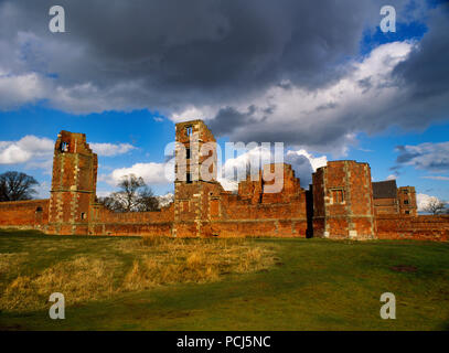 Blick NE der Bradgate Haus, Leicestershire, UK, Kindheit, Heimat von Lady Jane Grey: Der 16-jährige Ungekrönte "Königin von England" für 9 Tage 10-19 Juli 1553. Stockfoto