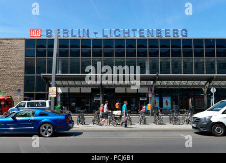 Bahnhof, Weitlingstraße, Lichtenberg, Berlin, Deutschland Stockfoto