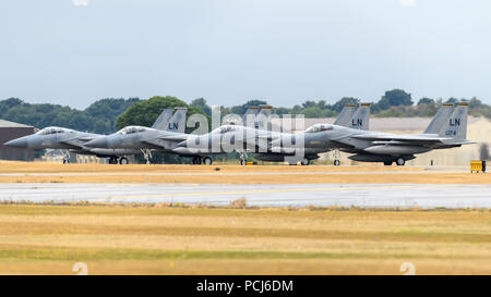 RAF Lakenheath, Suffolk, England am 30. Juli 2018. United States Air Force F-15 Eagle Jet Stockfoto