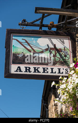 Arkell's Pub, Fairford, Gloucestershire, VEREINIGTES KÖNIGREICH Stockfoto